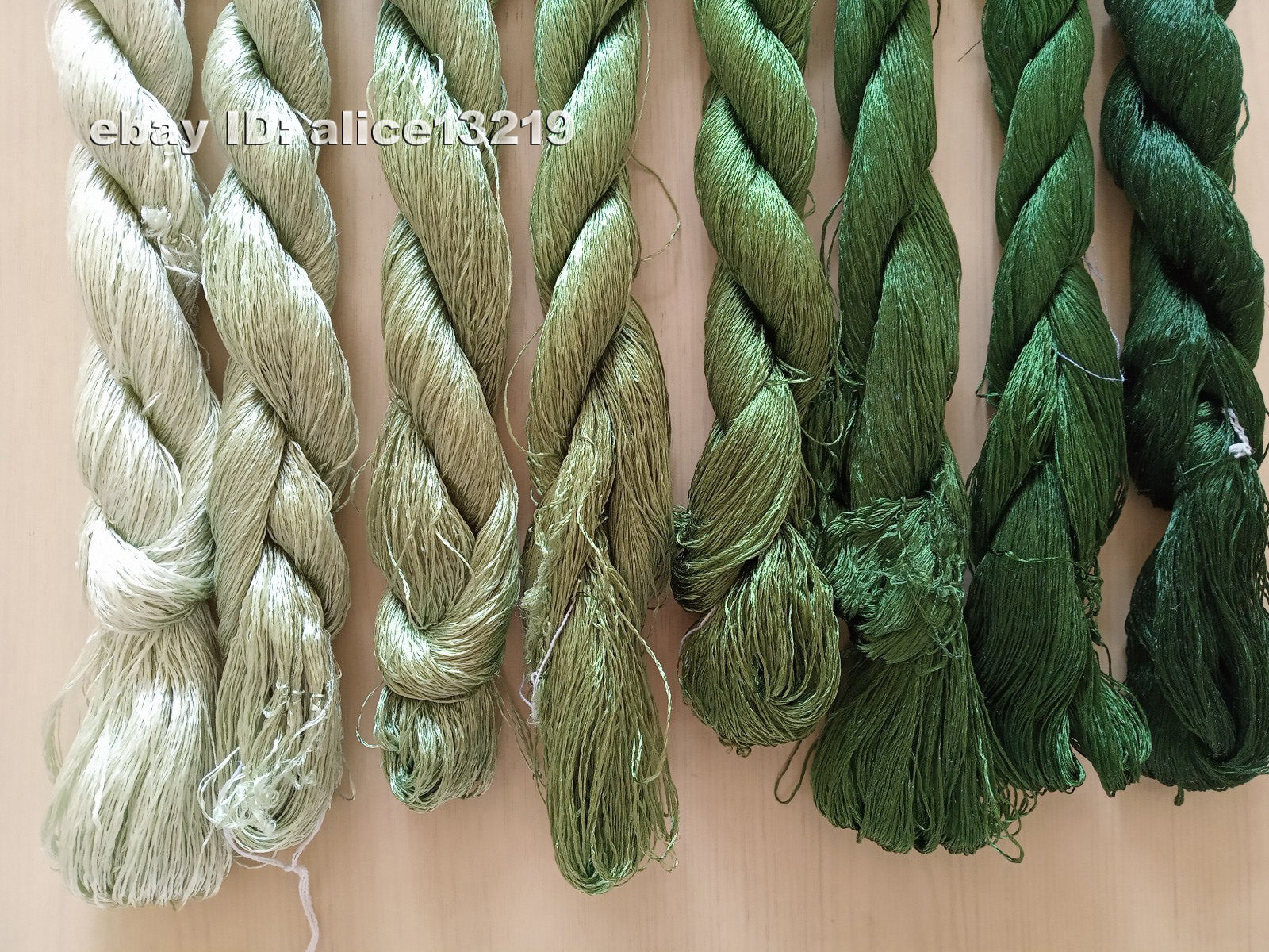 8bundles 100%real mulberry silk,hand-dyed embroidery silk floss/thread N45