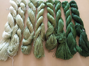 8bundles 100%real mulberry silk,hand-dyed embroidery silk floss/thread N45