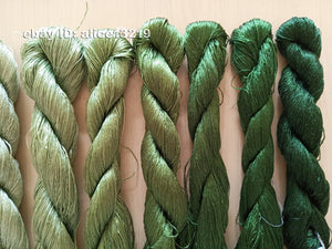 8bundles 100%real mulberry silk,hand-dyed embroidery silk floss/thread N45