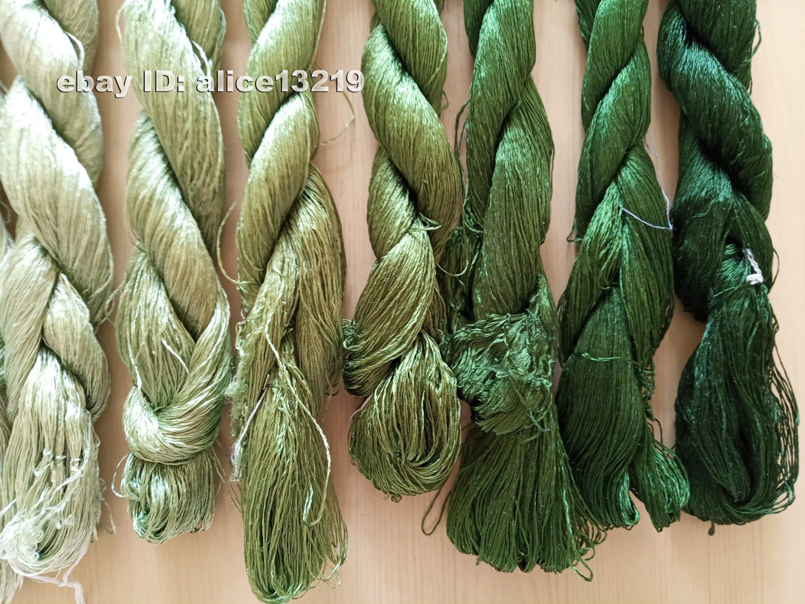 8bundles 100%real mulberry silk,hand-dyed embroidery silk floss/thread N45