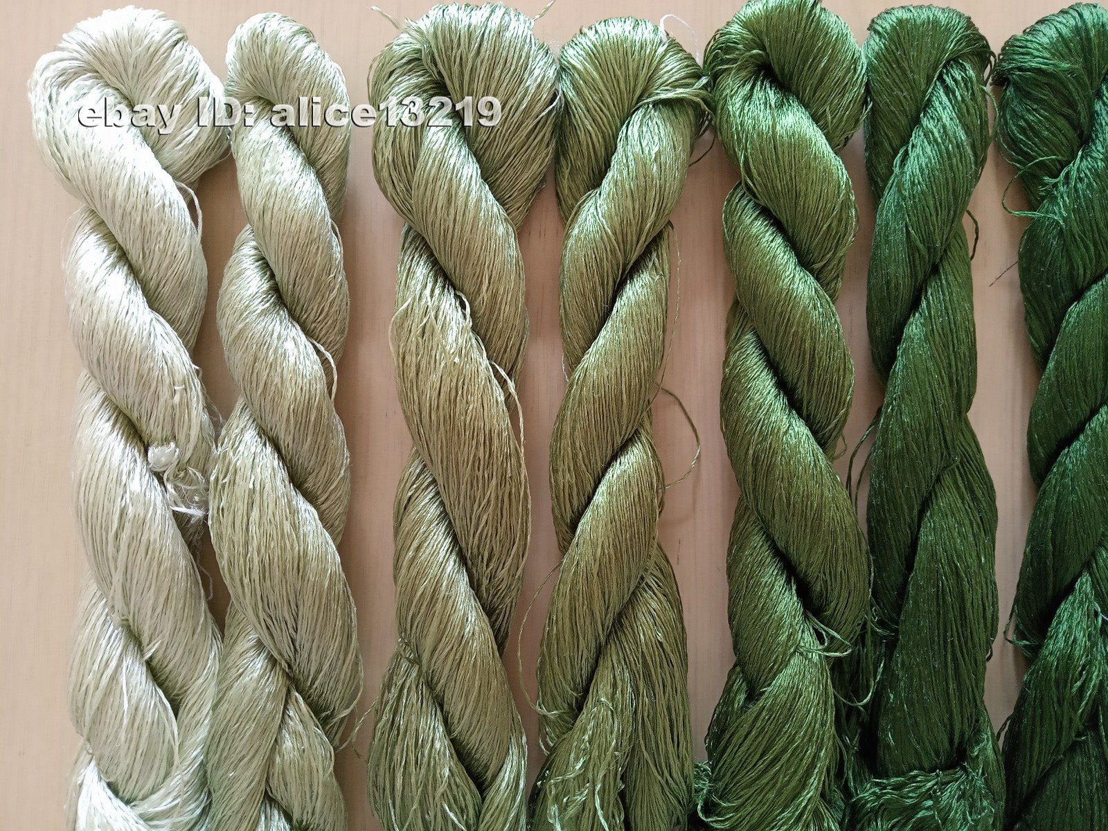 8bundles 100%real mulberry silk,hand-dyed embroidery silk floss/thread N45