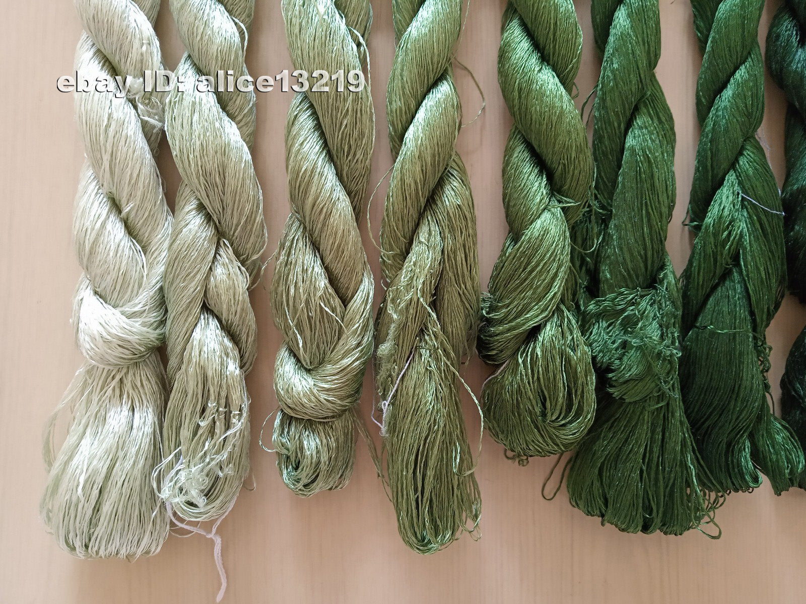 8bundles 100%real mulberry silk,hand-dyed embroidery silk floss/thread N45