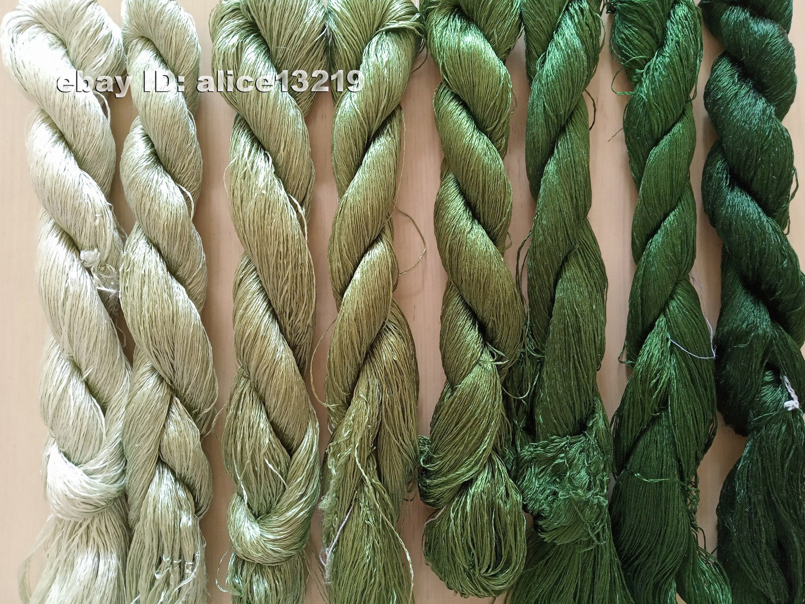 8bundles 100%real mulberry silk,hand-dyed embroidery silk floss/thread N45