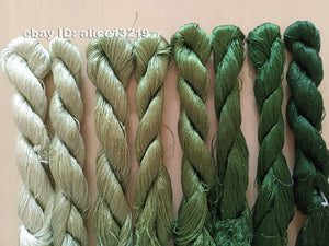 8bundles 100%real mulberry silk,hand-dyed embroidery silk floss/thread N45
