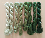 8bundles 100%real mulberry silk,hand-dyed embroidery silk floss/thread N45