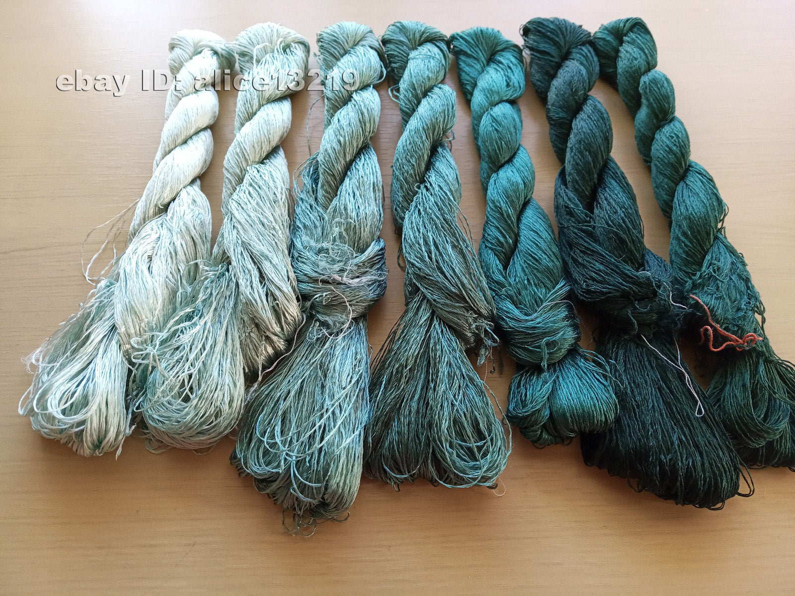 7bundles 100%real mulberry silk,hand-dyed embroidery silk floss/thread N47