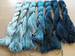 7bundles 100%real mulberry silk,hand-dyed embroidery silk floss/thread N49