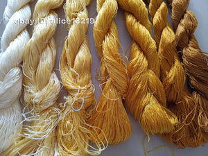 7bundles 100%real mulberry silk,hand-dyed embroidery silk floss/thread N51