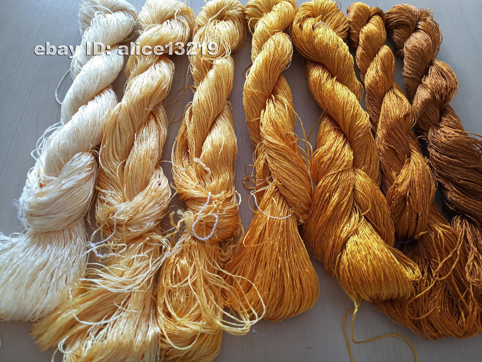 7bundles 100%real mulberry silk,hand-dyed embroidery silk floss/thread N51
