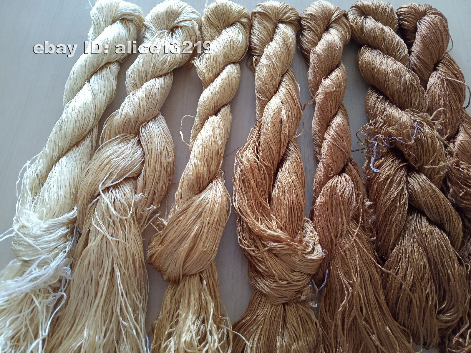 7bundles 100%real mulberry silk,hand-dyed embroidery silk floss/thread N54