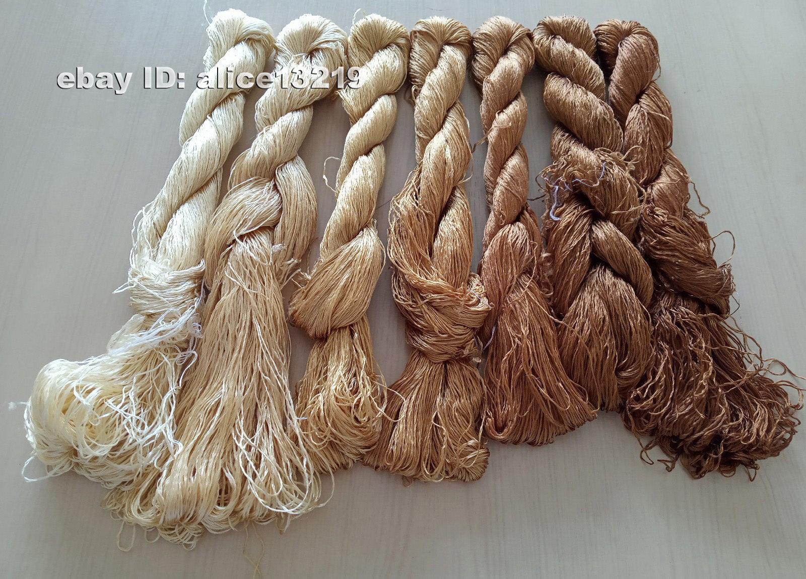 7bundles 100%real mulberry silk,hand-dyed embroidery silk floss/thread N54