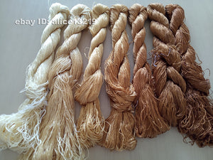 7bundles 100%real mulberry silk,hand-dyed embroidery silk floss/thread N54