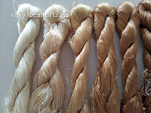 7bundles 100%real mulberry silk,hand-dyed embroidery silk floss/thread N54