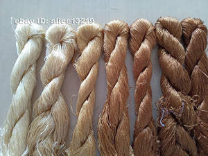 7bundles 100%real mulberry silk,hand-dyed embroidery silk floss/thread N54