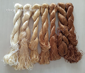 7bundles 100%real mulberry silk,hand-dyed embroidery silk floss/thread N54