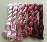 7bundles 100%real mulberry silk,hand-dyed embroidery silk floss/thread N55