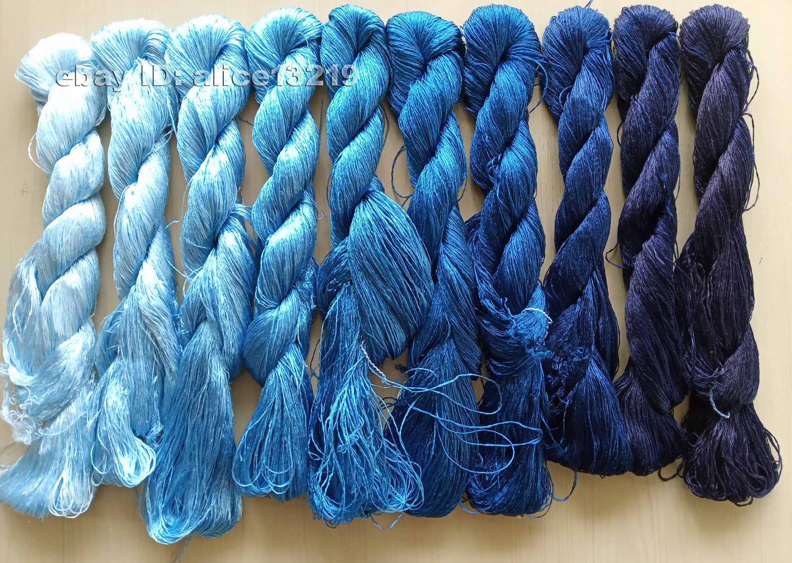 10bundles 100%real mulberry silk,hand-dyed embroidery silk floss/thread N56