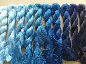 10bundles 100%real mulberry silk,hand-dyed embroidery silk floss/thread N56