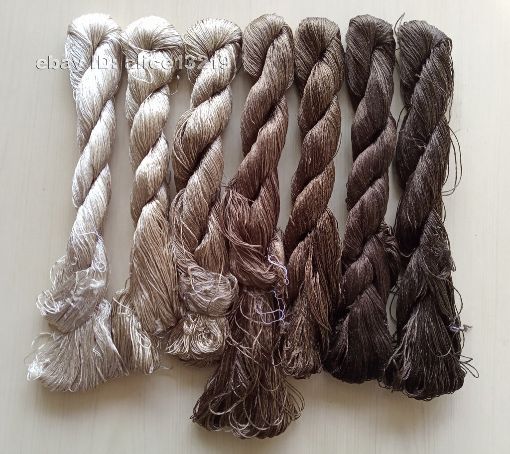 7bundles 100%real mulberry silk,hand-dyed embroidery silk floss/thread N57