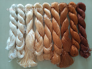 9bundles 100%real mulberry silk,hand-dyed embroidery silk floss/thread N59