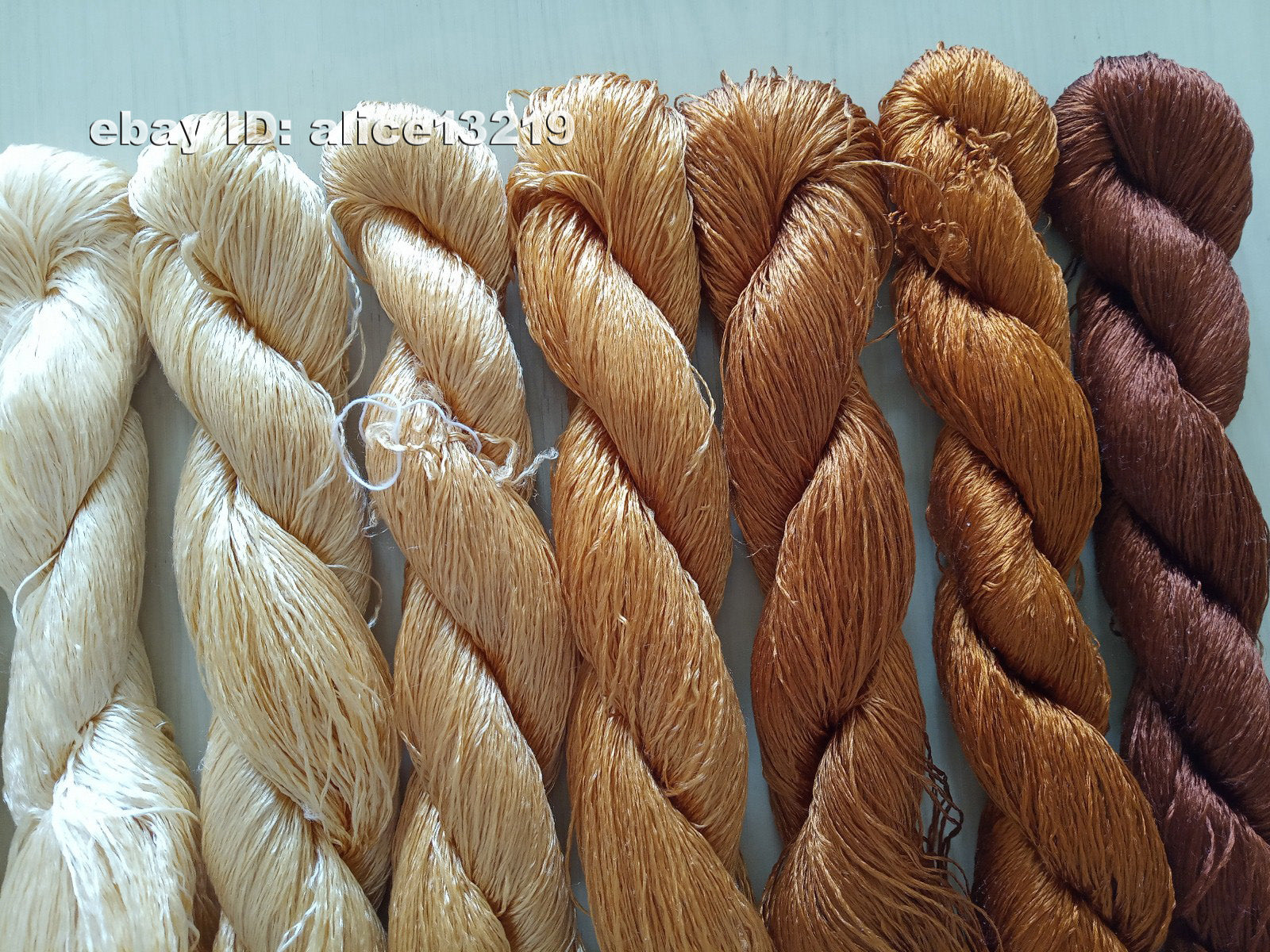 9bundles 100%real mulberry silk,hand-dyed embroidery silk floss/thread N59