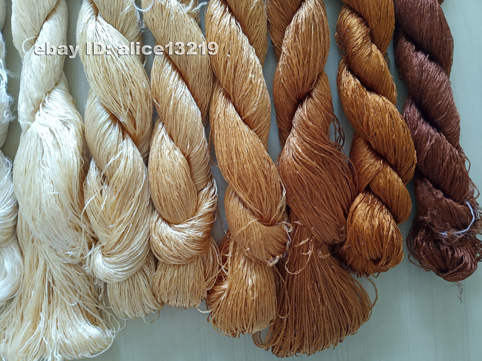 9bundles 100%real mulberry silk,hand-dyed embroidery silk floss/thread N59