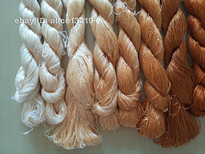 9bundles 100%real mulberry silk,hand-dyed embroidery silk floss/thread N59