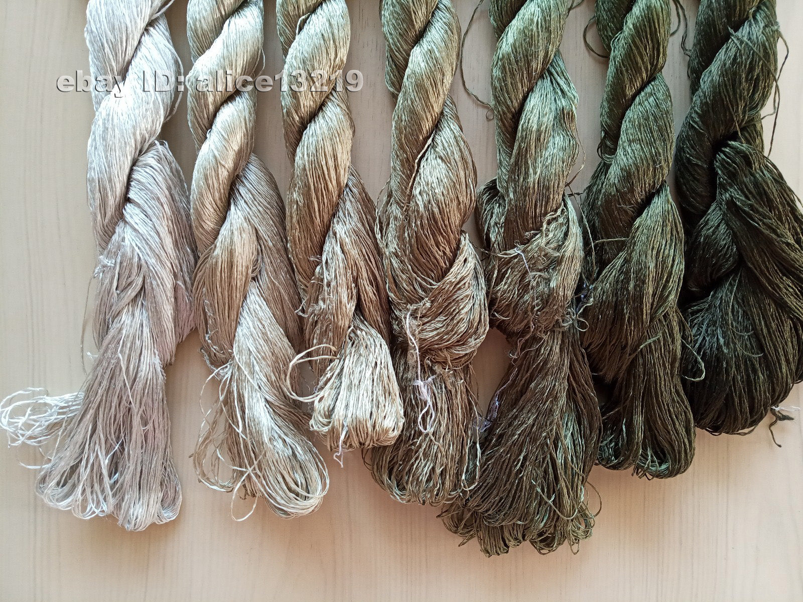 7bundles 100%real mulberry silk,hand-dyed embroidery silk floss/thread N61