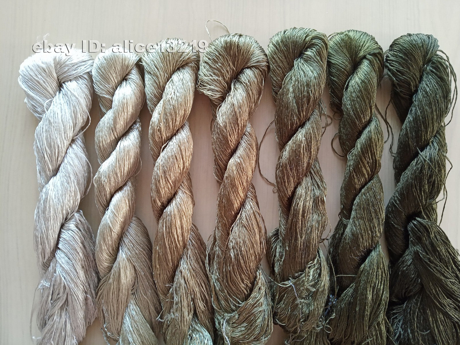 7bundles 100%real mulberry silk,hand-dyed embroidery silk floss/thread N61