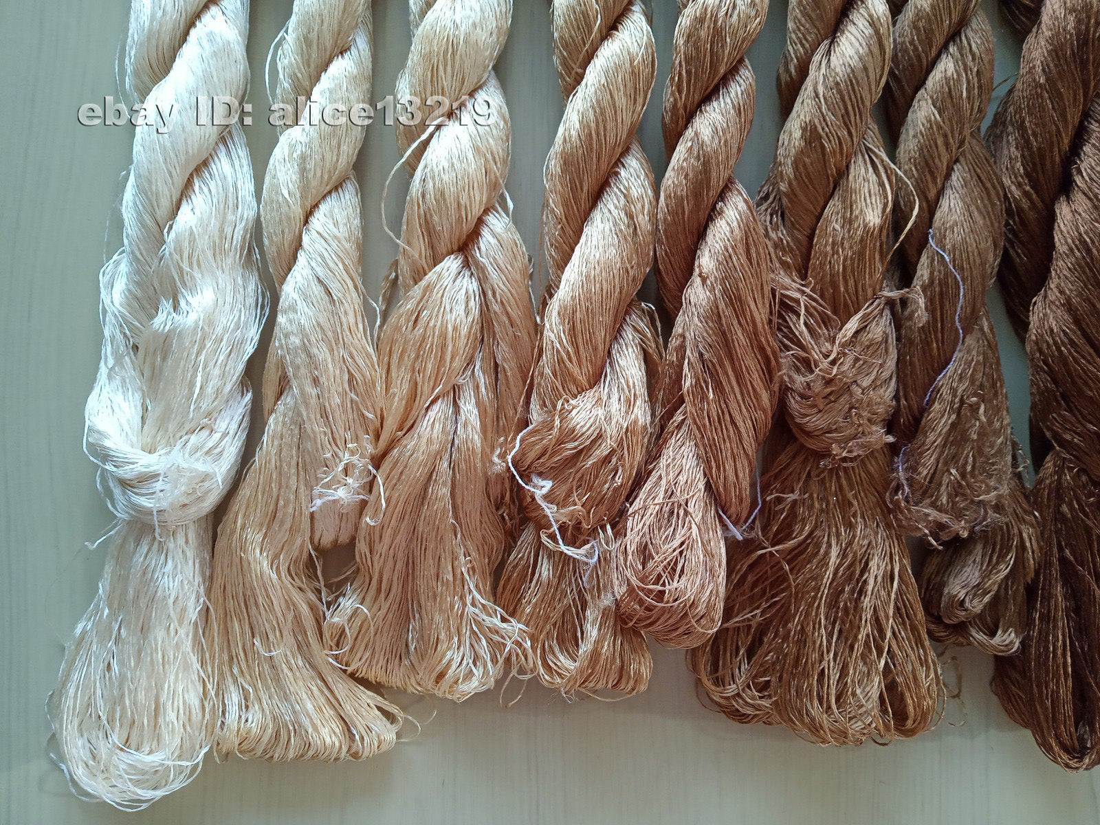 9bundles 100%real mulberry silk,hand-dyed embroidery silk floss/thread N62