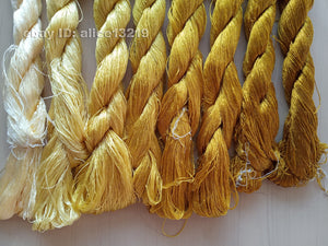 8bundles 100%real mulberry silk,hand-dyed embroidery silk floss/thread N63