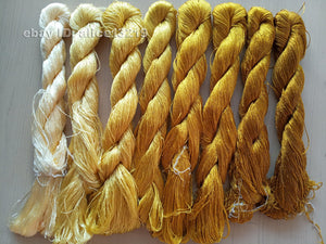 8bundles 100%real mulberry silk,hand-dyed embroidery silk floss/thread N63