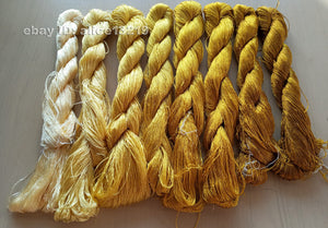 8bundles 100%real mulberry silk,hand-dyed embroidery silk floss/thread N63