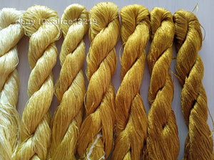 8bundles 100%real mulberry silk,hand-dyed embroidery silk floss/thread N63