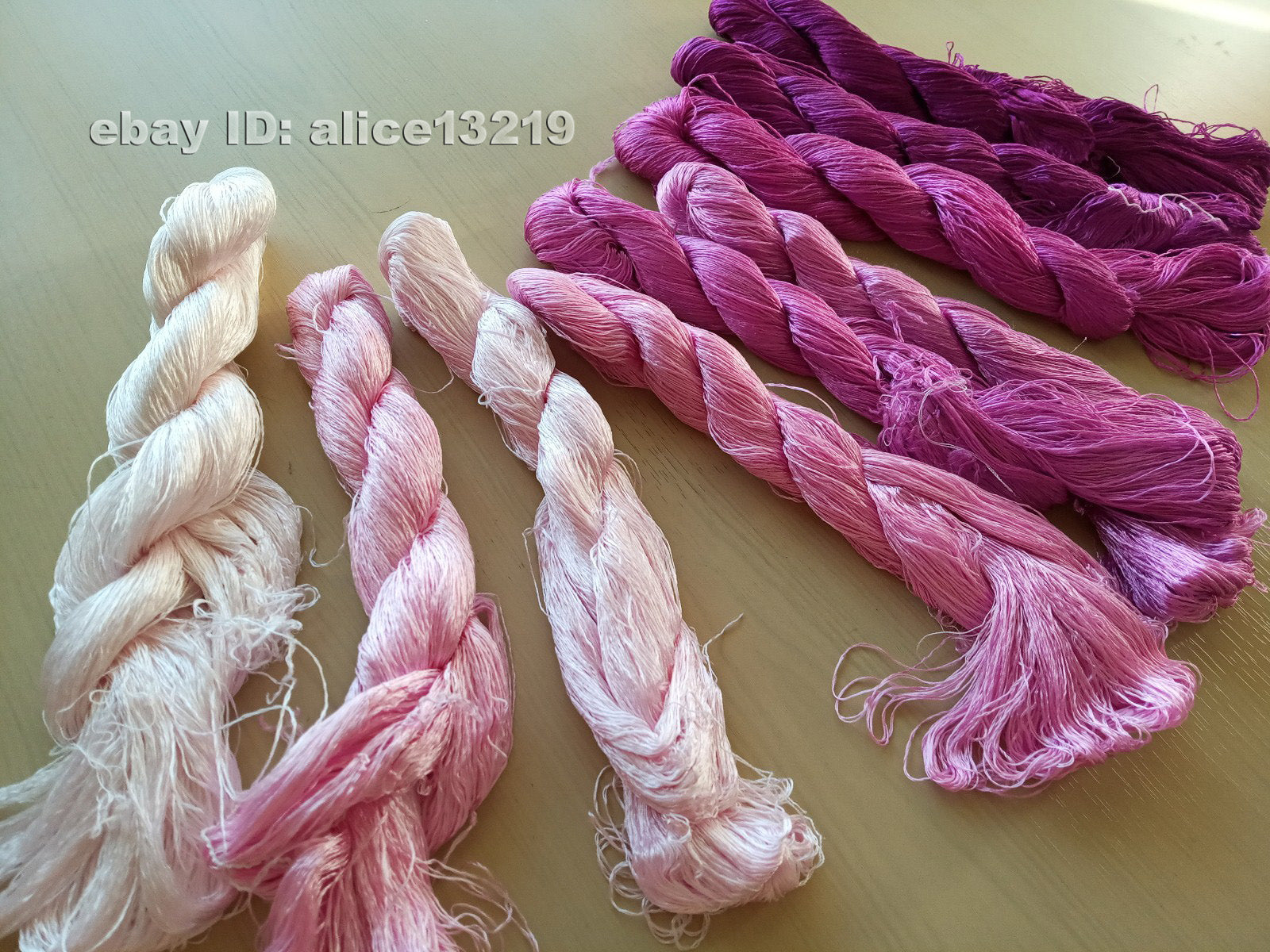 9bundles 100%real mulberry silk,hand-dyed embroidery silk floss/thread N65