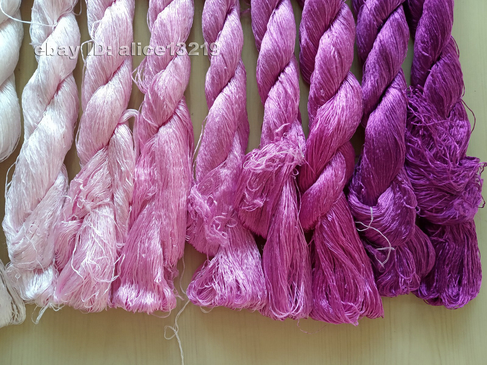 9bundles 100%real mulberry silk,hand-dyed embroidery silk floss/thread N65