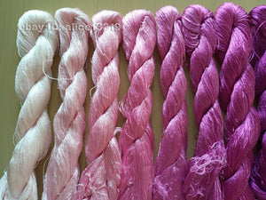 9bundles 100%real mulberry silk,hand-dyed embroidery silk floss/thread N65