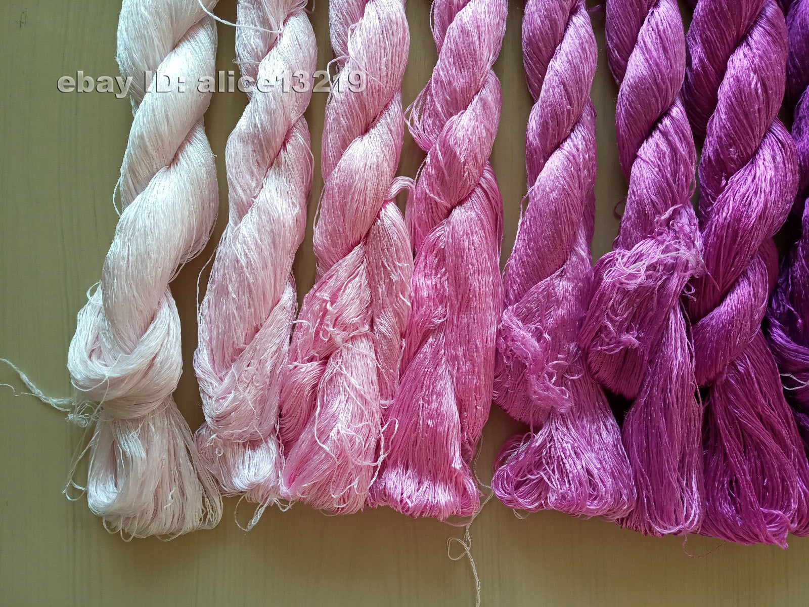 9bundles 100%real mulberry silk,hand-dyed embroidery silk floss/thread N65