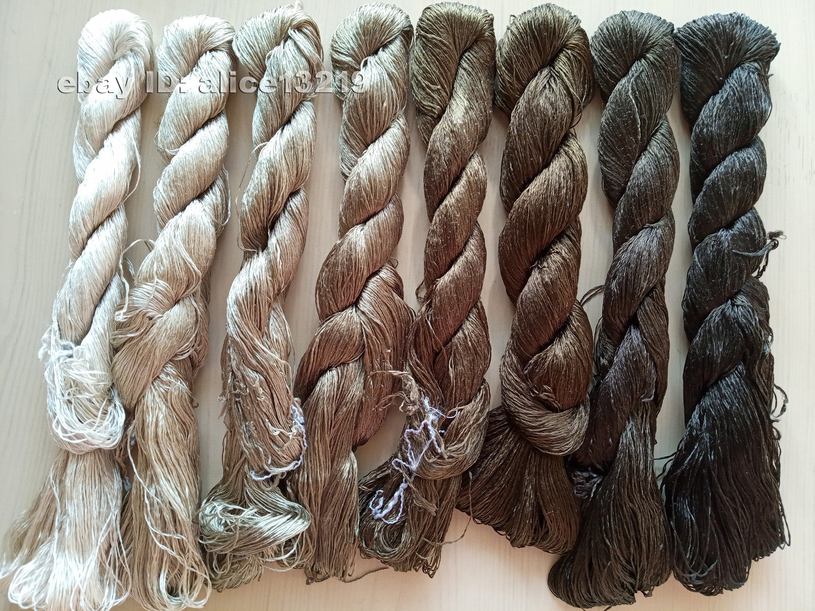 8bundles 100%real mulberry silk,hand-dyed embroidery silk floss/thread N67