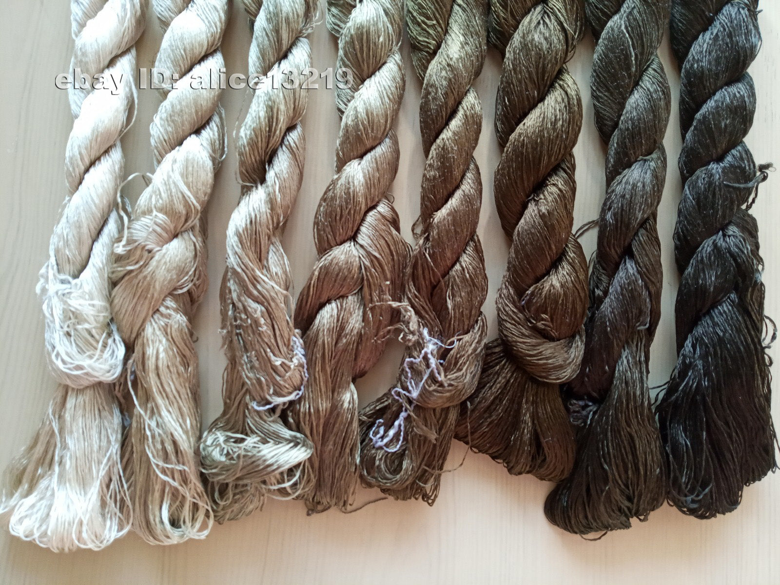 8bundles 100%real mulberry silk,hand-dyed embroidery silk floss/thread N67