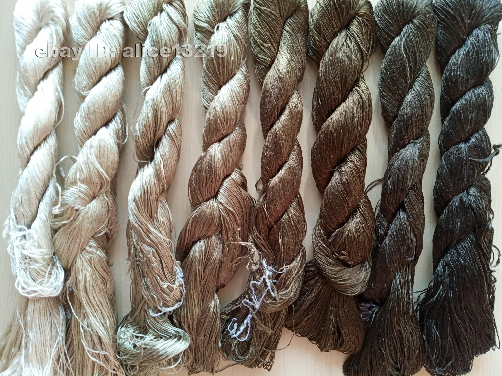 8bundles 100%real mulberry silk,hand-dyed embroidery silk floss/thread N67