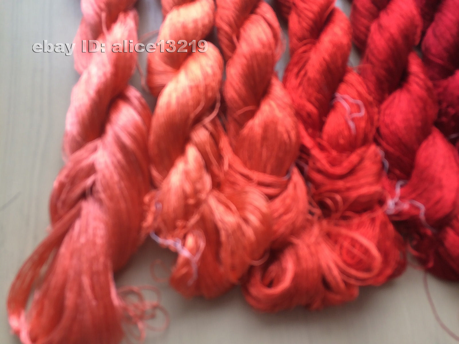 7bundles 100%real mulberry silk,hand-dyed embroidery silk floss/thread N7