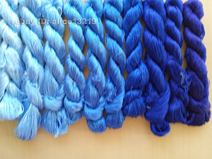 14bundles 100%real mulberry silk,hand-dyed embroidery silk floss/thread N70