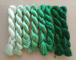 8bundles 100%real mulberry silk,hand-dyed embroidery silk floss/thread N71