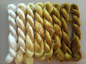 8bundles 100%real mulberry silk,hand-dyed embroidery silk floss/thread N72