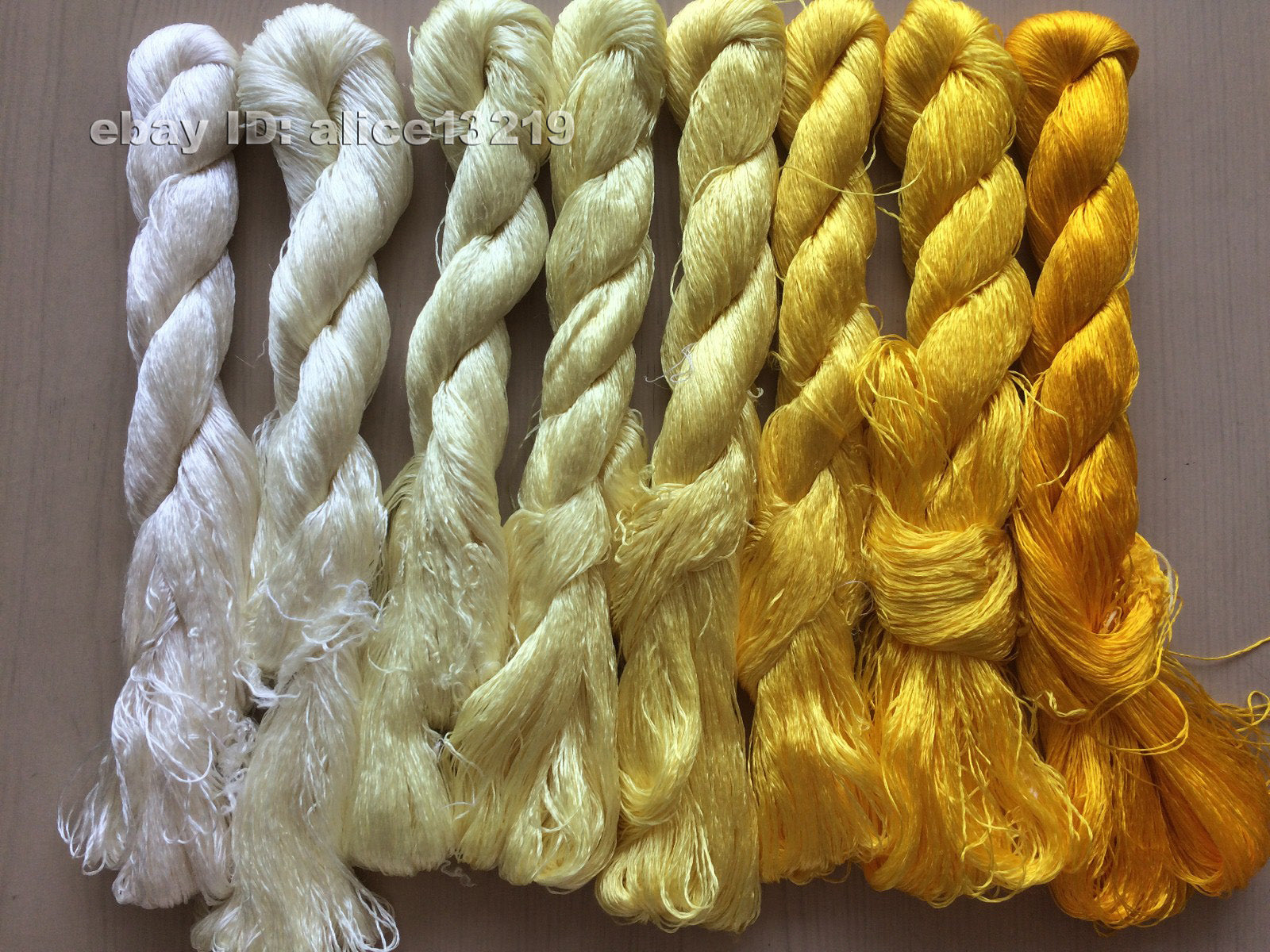 8bundles 100%real mulberry silk,hand-dyed embroidery silk floss/thread N75