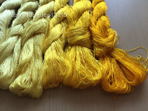 8bundles 100%real mulberry silk,hand-dyed embroidery silk floss/thread N75