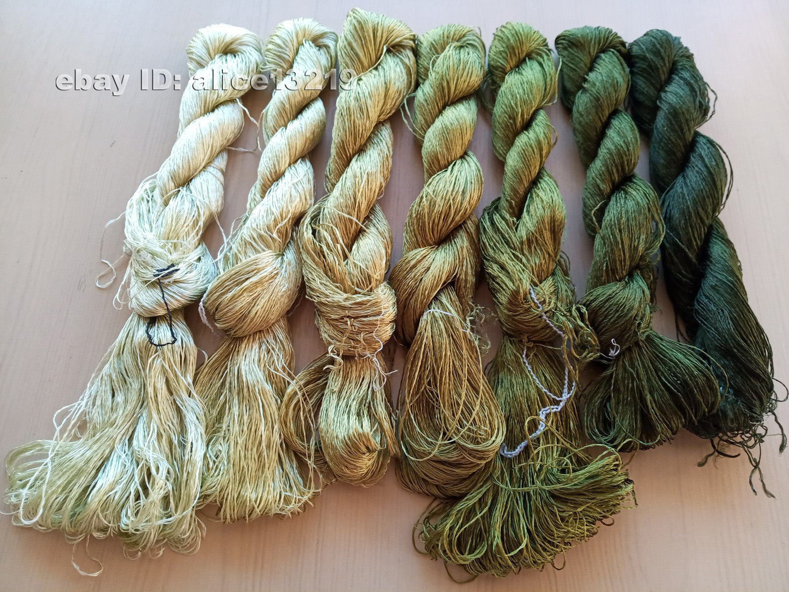 7bundles 100%real mulberry silk,hand-dyed embroidery silk floss/thread N77