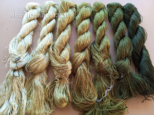 7bundles 100%real mulberry silk,hand-dyed embroidery silk floss/thread N77