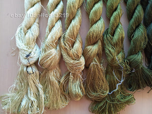 7bundles 100%real mulberry silk,hand-dyed embroidery silk floss/thread N77